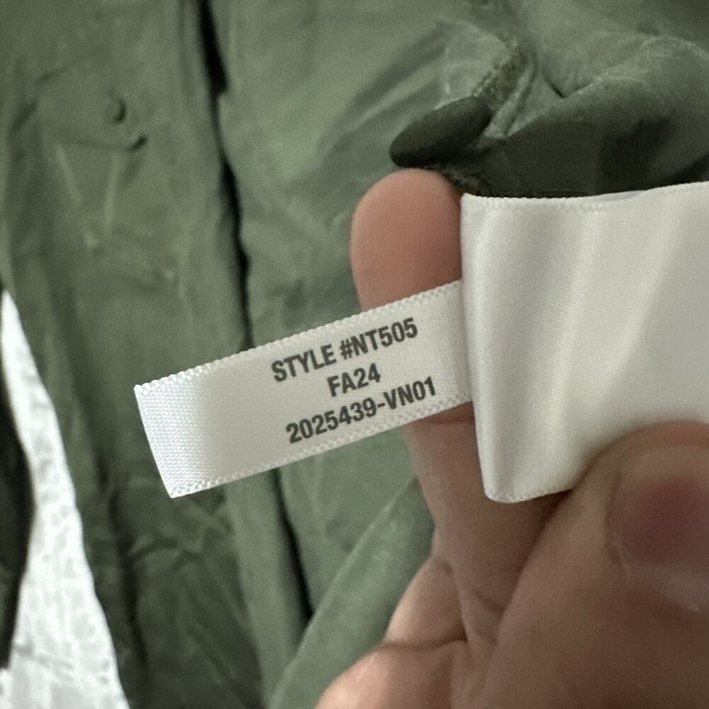 Madewell Western Shirt in Linen Blend Womens Size 4 Green Mossy Umber Cowboy EUC - Picture 4 of 10